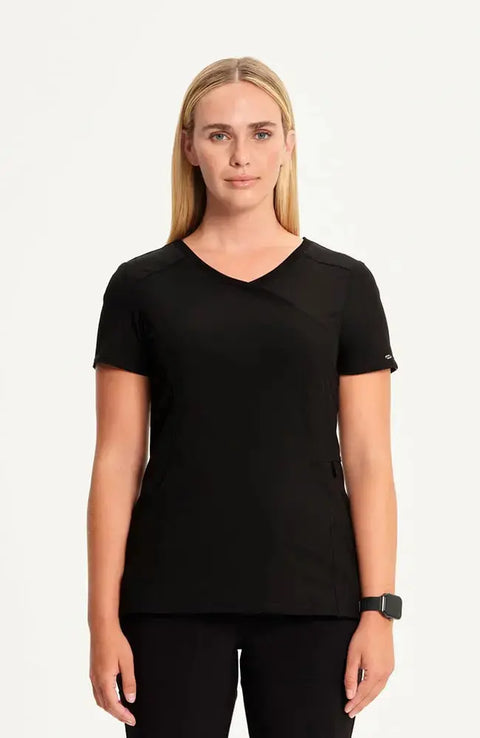 Cherokee Infinity Women's Mock Wrap Scrub Top 2625A Simply Scrubs Australia