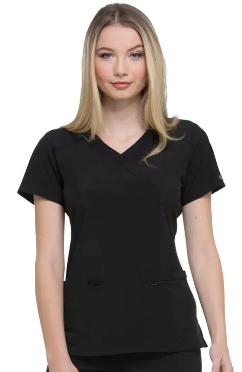 Dickies EDS Essentials Women's Mock Wrap Scrub Top DK625 Simply Scrubs Australia
