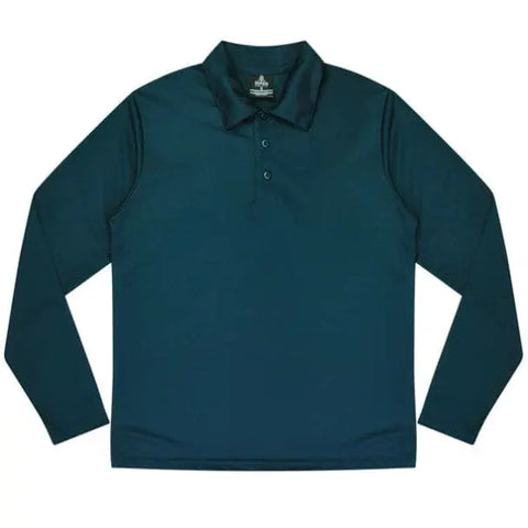 Aussie Pacific Botany Kids Long Sleeve Polo Shirt 3316 Casual Wear Aussie Pacific Navy 4