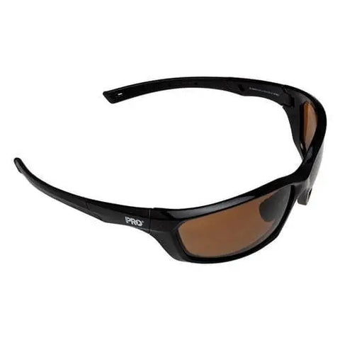 Pro Choice  Surge Polarised Brown Lens Safety Glasses Gloss Black Frame - 2219 - Allsorts Workwear