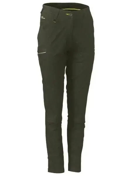Bisley Women's Mid Rise Stretch Cotton Pants BPL6015 - Allsorts Workwear