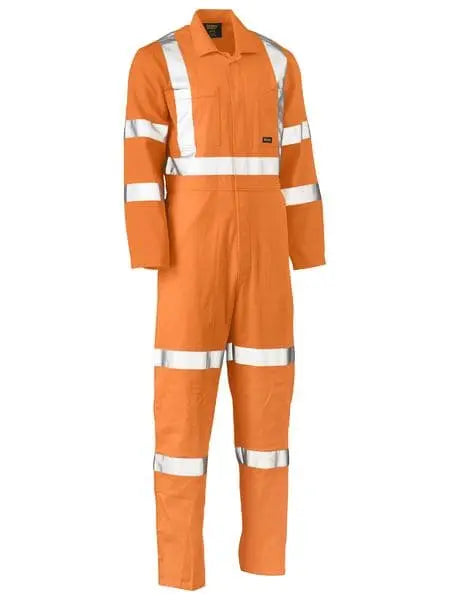 Bisley X Taped Biomotion Hi Vis Lightweight Coverall BC6316XT - Allsorts Workwear