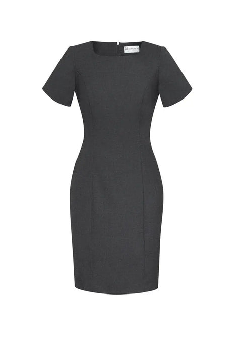 Biz Corporates Women's Short Sleeve Shift Dress 34012 - Flash Uniforms