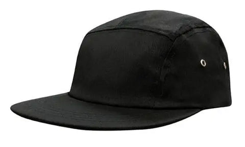 Headwear Square Front Flat Peak Cotton Cap X12 - 3899 - Allsorts Workwear