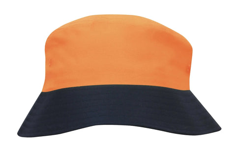 Headwear Breathe P/twill Safety Bucket Hat X12 - 3929 - Allsorts Workwear