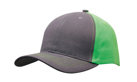 Headwear Brushed Heavy Cotton 2 Tone Cap X12 - 4001 - Allsorts Workwear