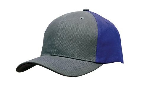Headwear Brushed Heavy Cotton 2 Tone Cap X12 - 4001 - Allsorts Workwear