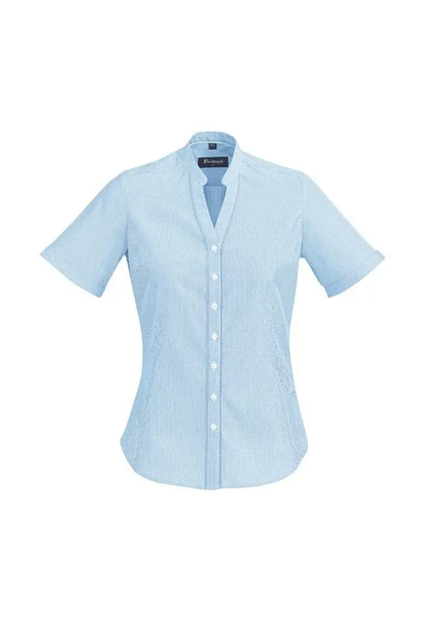 Biz Corporates Bordeaux Womens Short Sleeve Shirt 40112 - Allsorts Workwear