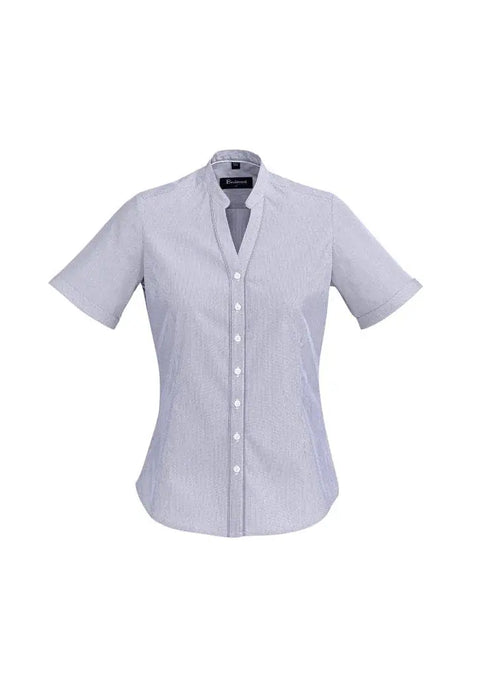 Biz Corporates Bordeaux Womens Short Sleeve Shirt 40112 - Allsorts Workwear