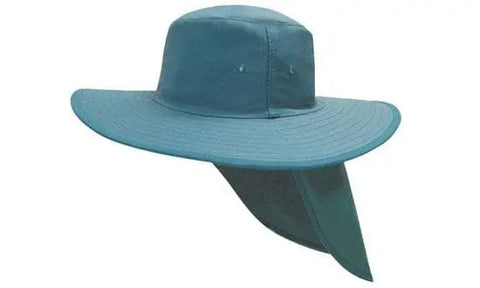 Headwear Canvas Sun Hat With Flap X12 - 4055 - Flash Uniforms