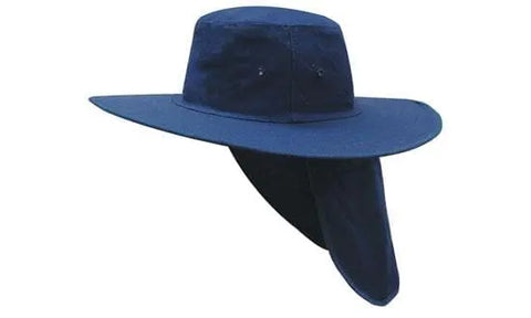 Headwear Canvas Sun Hat With Flap X12 - 4055 - Flash Uniforms