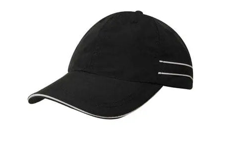 Headwear Microfibre Cap W/piping & Sandwich X12 - 4077 - Allsorts Workwear