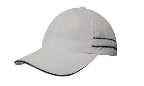 Headwear Microfibre Cap W/piping & Sandwich X12 - 4077 - Allsorts Workwear