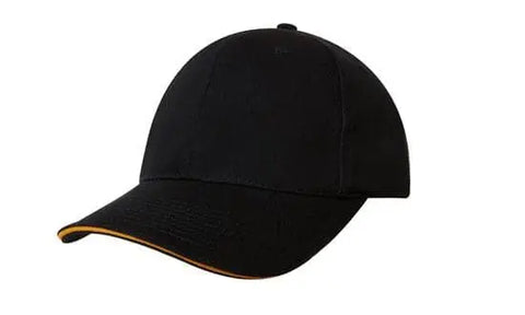 Headwear Chino Twill Cap W/sandwcih X12 - 4080 - Allsorts Workwear