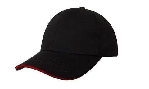 Headwear Chino Twill Cap W/sandwcih X12 - 4080 - Allsorts Workwear