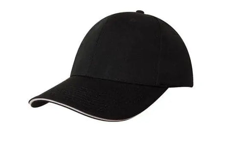 Headwear Chino Twill Cap W/sandwcih X12 - 4080 - Allsorts Workwear