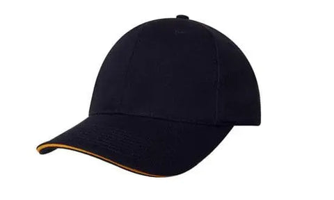 Headwear Chino Twill Cap W/sandwcih X12 - 4080 - Allsorts Workwear
