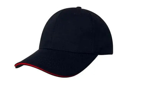 Headwear Chino Twill Cap W/sandwcih  X12 - 4080 - Allsorts Workwear