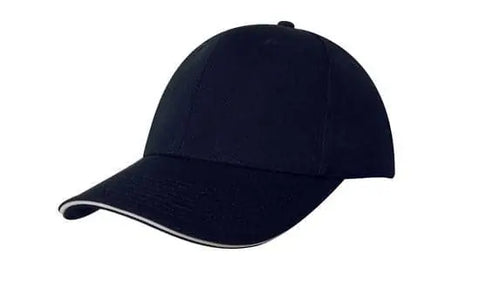 Headwear Chino Twill Cap W/sandwcih X12 - 4080 - Allsorts Workwear
