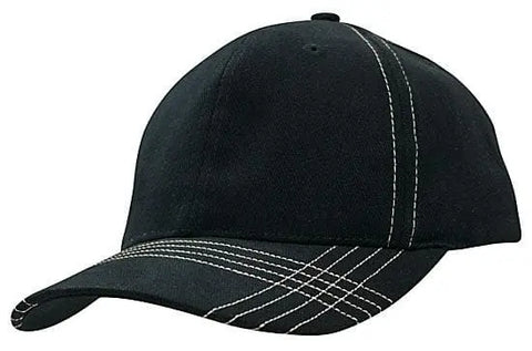 Headwear With Contrast Stitching Cap X12 - 4086 - Allsorts Workwear