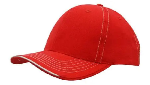 Headwear Cap With Contrast Sts & Sandwich X12 - 4097 - Allsorts Workwear
