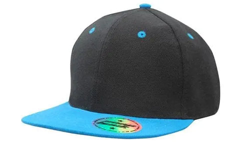 Headwear American/t Flat Peak 2 Tone Cap X12 - Allsorts Workwear