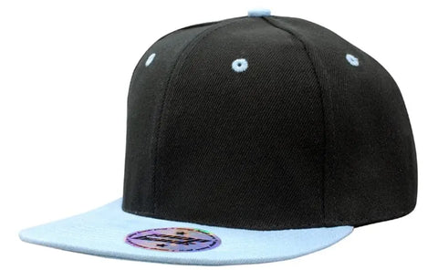 Headwear American/t Flat Peak 2 Tone Cap X12 - Allsorts Workwear