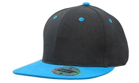 Headwear Kids Amer/t Flat Peak 2 Tone Cap X12 - Allsorts Workwear