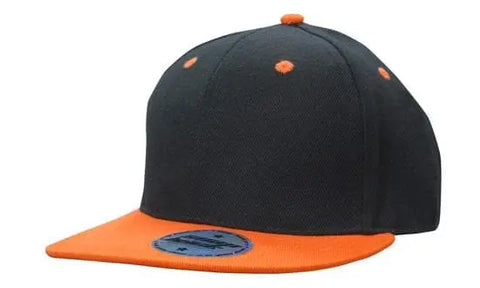 Headwear Kids Amer/t Flat Peak 2 Tone Cap X12 - Allsorts Workwear