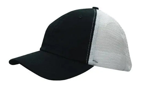 Headwear Washed Chino Soft Mesh Back Cap X12 - 4145 - Allsorts Workwear