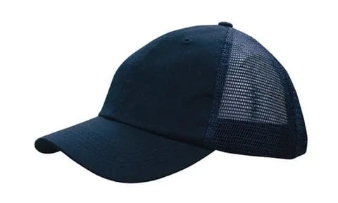 Headwear Washed Chino Soft Mesh Back Cap X12 - 4145 - Allsorts Workwear