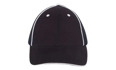 Headwear Brushed Chino W/hi-tech Mesh Cap X12 - 4172 - Allsorts Workwear