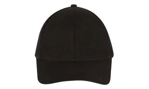 Headwear Brushed Cotton With Mesh Back  Cap X12 - 4181 - Allsorts Workwear