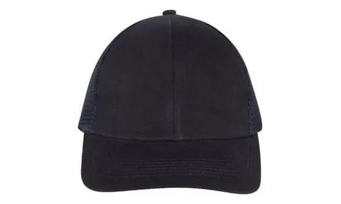 Headwear Brushed Cotton With Mesh Back  Cap X12 - 4181 - Allsorts Workwear