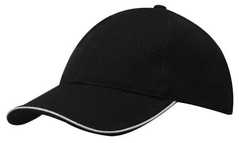 Headwear Double Pique Mesh W/sandwich Cap X12 - 4185 - Allsorts Workwear