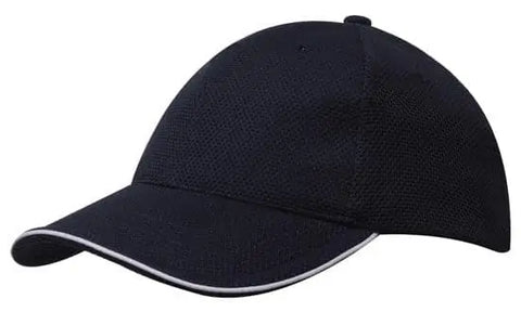 Headwear Double Pique Mesh W/sandwich Cap X12 - 4185 - Allsorts Workwear