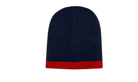 Headwear Acrylic Two Tone Roll Down Beanie X12 - 4188 - Allsorts Workwear