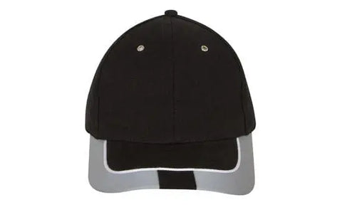 Headwear Bhc W/rlective Trim And Tab On Peak Cap X12 - 4214 - Allsorts Workwear