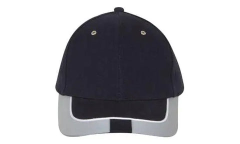 Headwear Bhc W/rlective Trim And Tab On Peak Cap X12 - 4214 - Allsorts Workwear