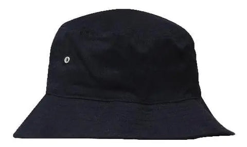 Headwear Bucket Hat With Sandwich Trim Brushed Heavy Sports Twill *no Sandwich* X12 - Allsorts Workwear
