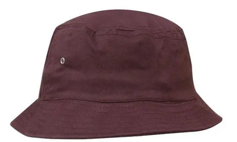 Headwear Bucket Hat With Sandwich Trim Brushed Heavy Sports Twill *no Sandwich* X12 - Allsorts Workwear