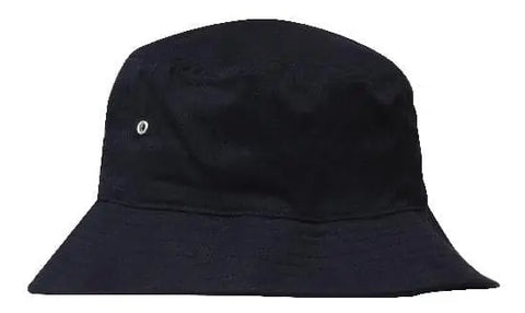 Headwear Bucket Hat With Sandwich Trim Brushed Heavy Sports Twill *no Sandwich* X12 - Allsorts Workwear