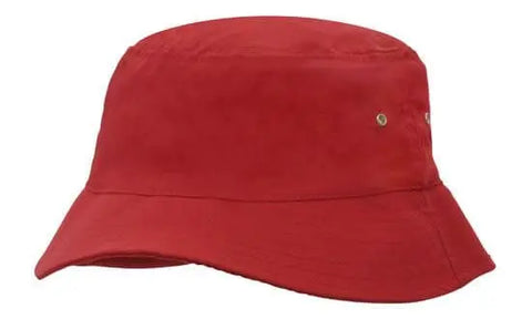 Headwear Bucket Hat With Sandwich Trim Brushed Heavy Sports Twill *no Sandwich* X12 - Allsorts Workwear