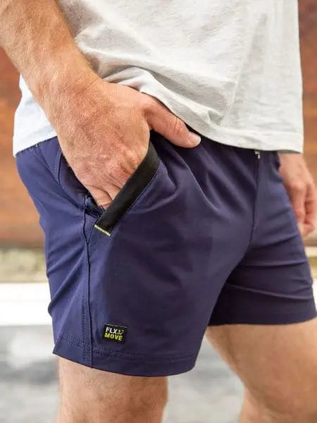 Bisley 4 Way Stretch Elastic Waist Shorts BSH1331 - Allsorts Workwear