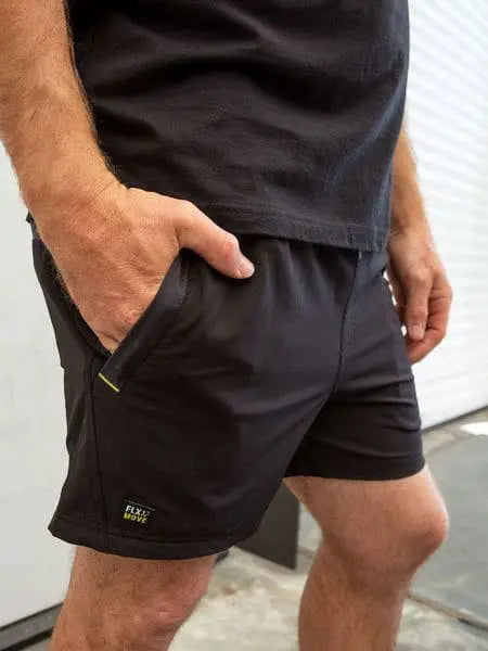 Bisley 4 Way Stretch Elastic Waist Shorts BSH1331 - Allsorts Workwear
