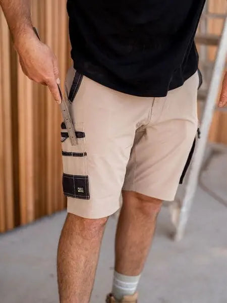 Bisley Flex & Move 4 Way Stretch Zip Cargo Shorts BSHC1332 - Allsorts Workwear