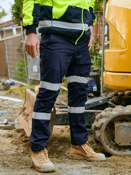 Bisley Taped Biomotion Stretch Cotton Drill Pants BPC6008T - Allsorts Workwear