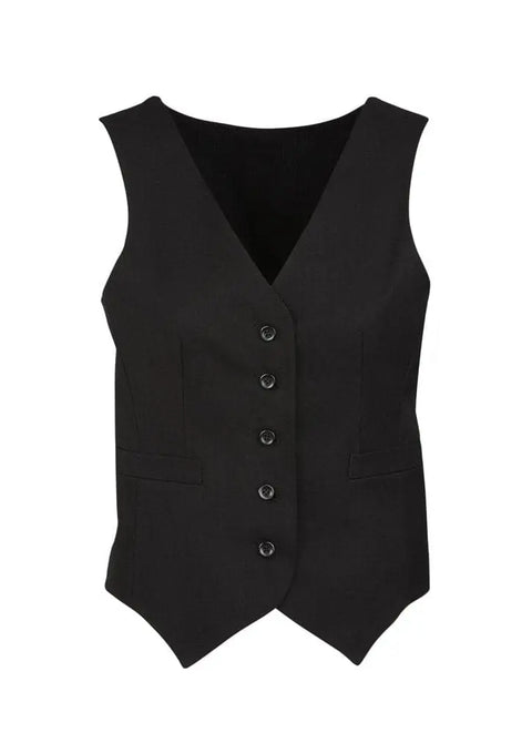 Biz Corporates Womens Peaked Vest with Knitted Back 50111 - Flash Uniforms