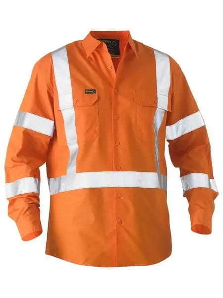 X Taped Hi Vis Recycled Drill Shirt BS6266XT - Allsorts Workwear