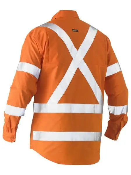X Taped Hi Vis Recycled Drill Shirt BS6266XT - Allsorts Workwear
